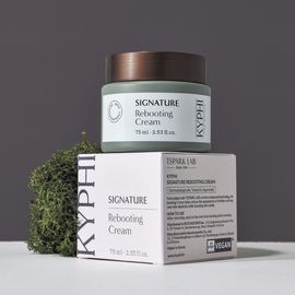 KYPHI Signature Rebooting Cream 75ml – Low-Molecular, Anti-Wrinkle, Elasticity Boost, Forest Scent, Plant-Based Formula by TSPARK LAB _ Made in KOREA